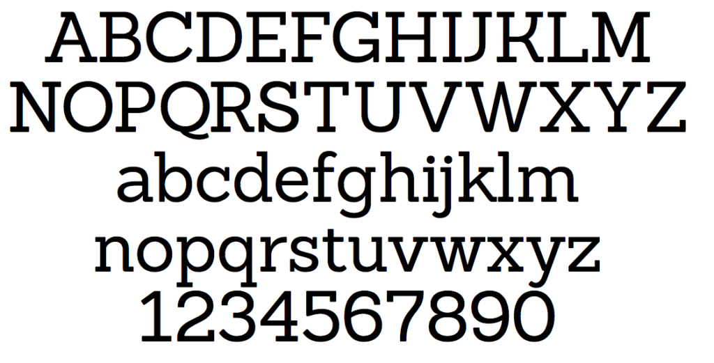 Sanchez font sample