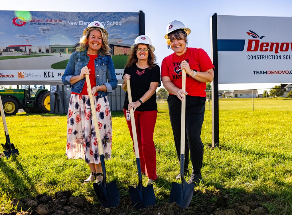 Elementary Ground Breaking Staff