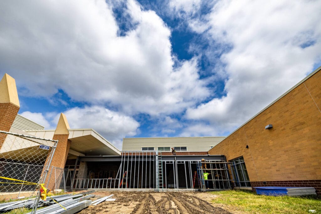 Middle School Entrace Construction